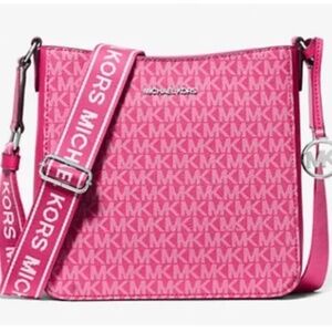 MICHAEL KORS "Dragonfruit" Jet Set Logo Crossbody Messenger Bag Purse NWT